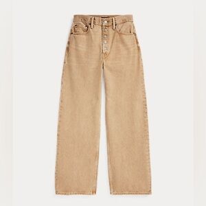 Polo Ralph Lauren wide-leg crop Jean size 27 tan/beige